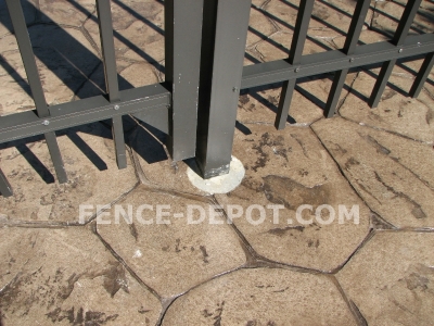 aluminum-fence-with-core-drilled-post