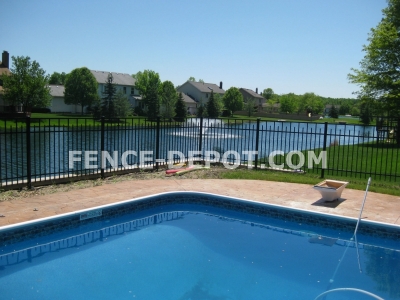 black-essex-fence-around-a-pool