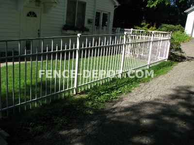 white-essex-aluminum-fence