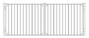 72 Inch Derby Industrial Double Gate