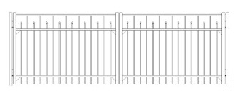 72 Inch Essex Industrial Double Gate