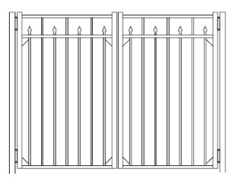 84 Inch Essex Industrial Double Gate