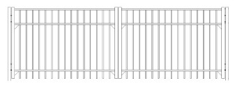 36 Inch Saybrook Industrial Double Gate