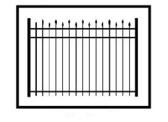 Hiram Industrial Aluminum Fence