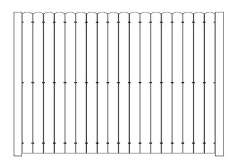 72 Inch High AFS Stockade Privacy Fence