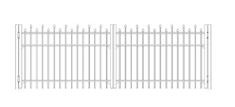 42 Inch Berkshire Commercial Double Gate