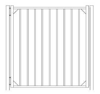 48 Inch Derby Commercial Standard Gate-Quick