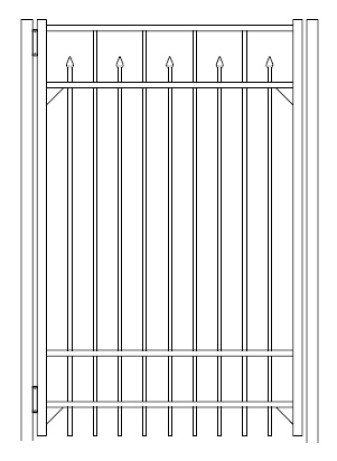 96 Inch Essex Commercial Standard Gate