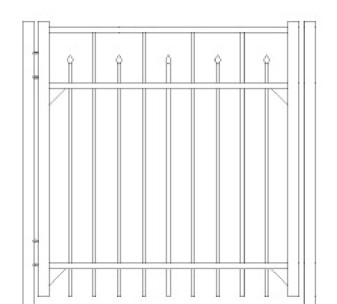 60 Inch Essex Commercial Standard Gate