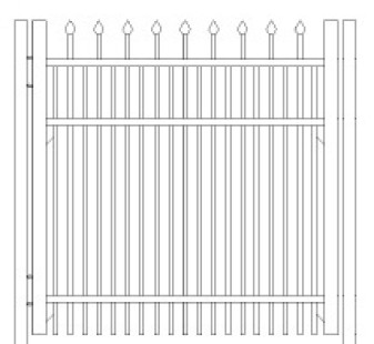 60 Inch Falcon Commercial Standard Gate