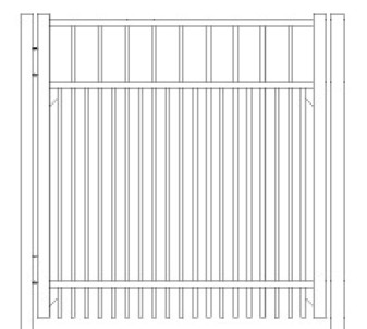48 Inch Horizon Commercial Standard Gate-Pool