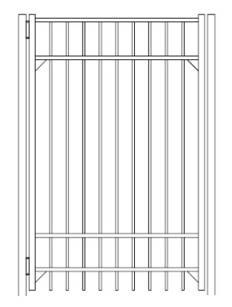 96 Inch Saybrook Commercial Standard Gate