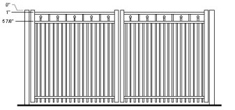 48 Inch Tallmadge Residential Double Gate