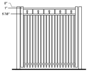 42 Inch Tallmadge Commercial Standard Gate