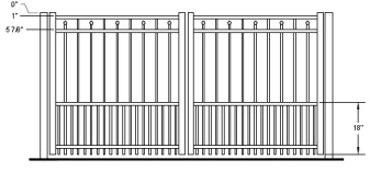 60 Inch Windham Residential Puppy-Picket Double Gate