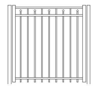 72 Inch Windham Commercial Standard Gate