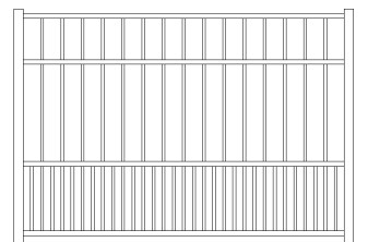 Storrs Doggie Panel Aluminum Fence