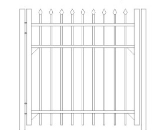 48 inch Bennington Residential Wide Standard Gate