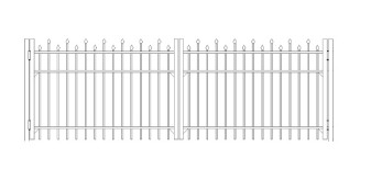 48 Inch Berkshire Industrial Double Gate