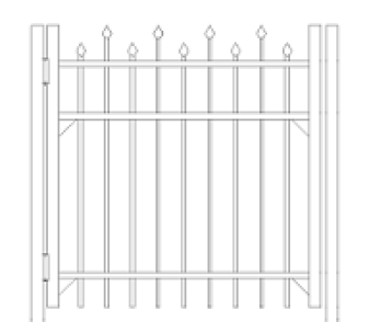 48 inch Berkshire Residential Standard Gate