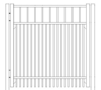 54 inch Horizon Residential Wide Standard Gate