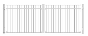 36 Inch Storrs Residential Wide Double Gate