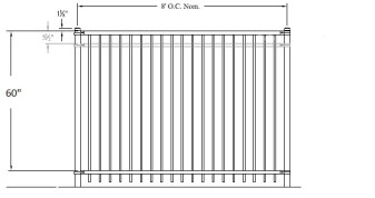 60-Inch Majestic Steel Fence