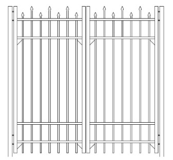 96 Inch Berkshire Commercial Double Gate