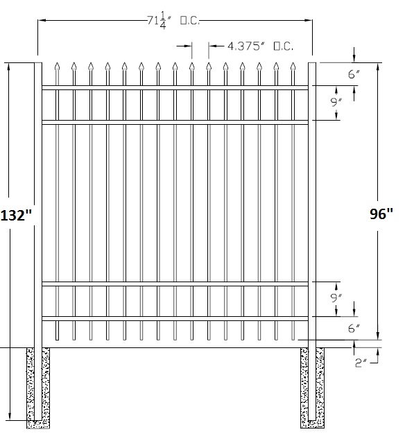 Bennington Industrial Aluminum Fence | Fence-Depot