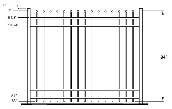 Aurora Industrial Aluminum Fence | Fence-Depot