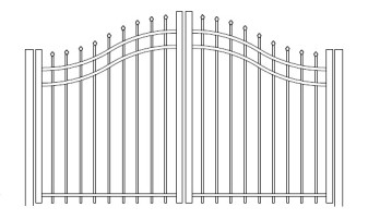Aurora Bell Curve Arched Double Gate