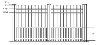 Aurora Puppy Picket Double Gate