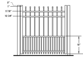 Aurora Puppy Picket Standard Gate