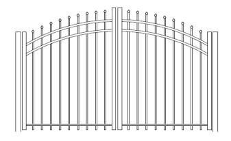 Aurora Rainbow Arched Double Gate