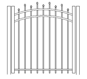 Hiram Arched Gate