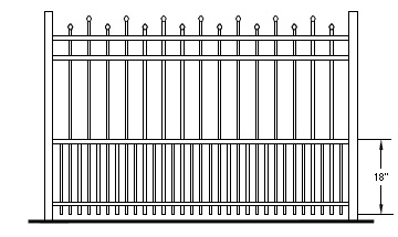 Hiram Puppy Picket Standard Gate