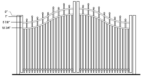 Kent Bell Curve Arched Double Gate