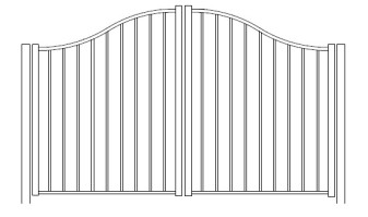 Solon Bell Curve Arched Double Gate