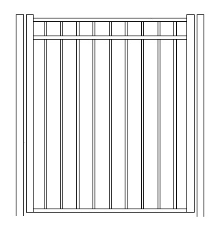 Auburn Concealed Fastener Standard Gate