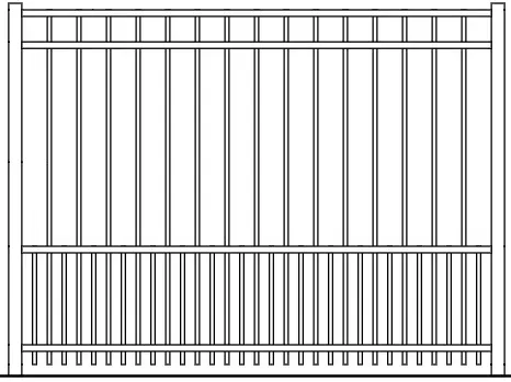 Auburn Puppy Picket Aluminum Fence
