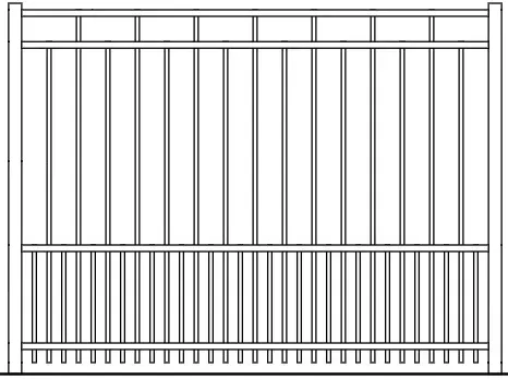 Fairview Puppy Picket Aluminum Fence