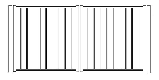 Solon Concealed Fastener Double Gate