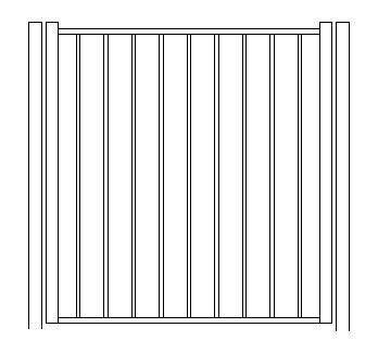 Solon Concealed Fastener Standard Gate