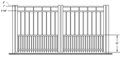 Fairview Puppy Picket Double Gate