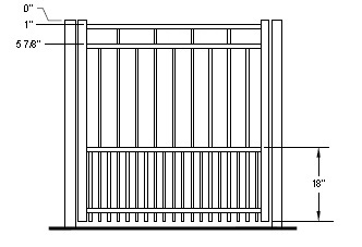 Fairview Puppy Picket Standard Gate