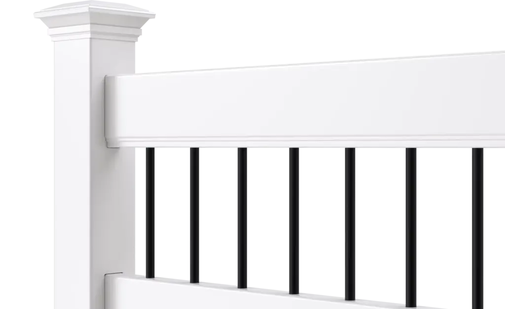 Stockton Mixed Material Fence