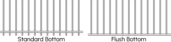 Standard Bottom vs Flush Bottom